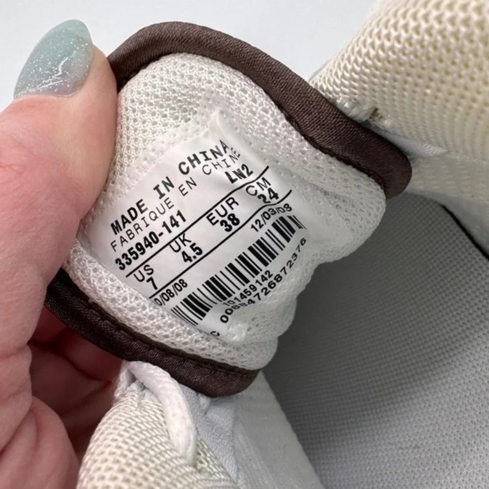Nike Women's Golf Shoes White‎ Channel Traction Cleats 7 2008 Preppy